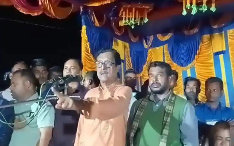 Fazlur Rahman speaking at a political gathering in Bangladesh. Channel i News - চ্যানেল আই নিউজ