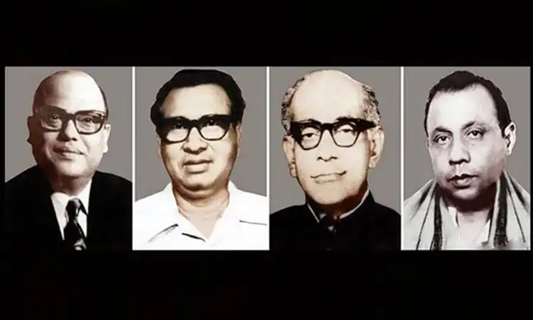 বাংলাদেশের জেলহত্যা দিবসের স্মরণে চারজন গুরুত্বপূর্ণ ব্যক্তির ছবি. Channel i News - চ্যানেল আই নিউজ