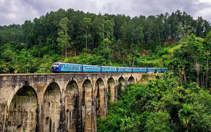 সবুজ বনাঞ্চলের মধ্য দিয়ে ট্রেনের চলাচল, পাহাড়ি পরিবেশে সুন্দর দৃশ্য. Channel i News - চ্যানেল আই নিউজ