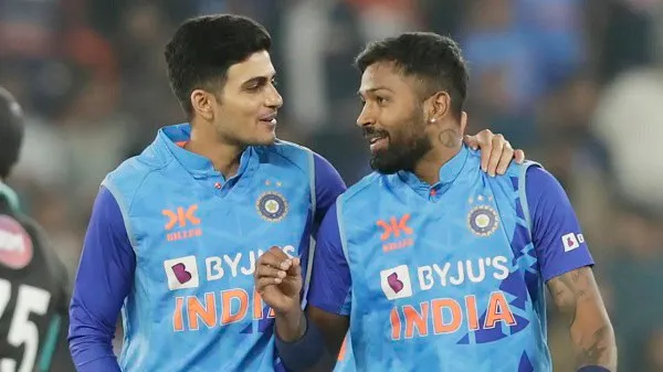 ভারতীয় ক্রিকেটার হার্দিক ও গিল একসঙ্গে উচ্ছ্বাস প্রকাশ করছেন. Channel i News - চ্যানেল আই নিউজ