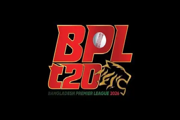বাংলাদেশ প্রিমিয়ার লিগ ২০২৬ এর লোগো, ক্রিকেটের প্রতীক সহ. Channel i News - চ্যানেল আই নিউজ