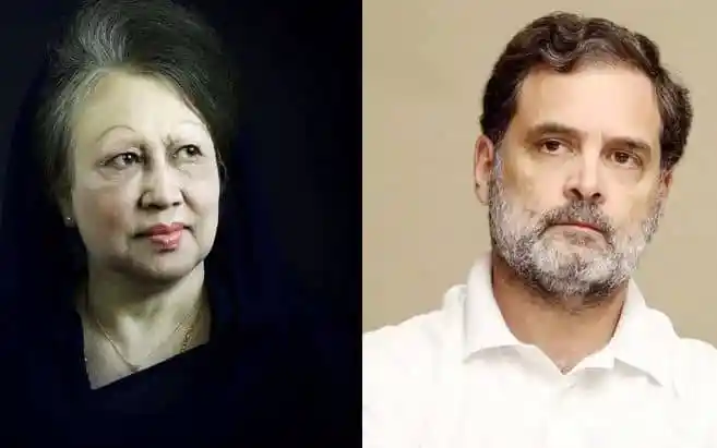 খালেদা জিয়া ও রাহুল গান্ধীর ছবি, বাংলাদেশের রাজনীতি ও ভারতের আন্তর্জাতিক সম্পর্ক. Channel i News - চ্যানেল আই নিউজ