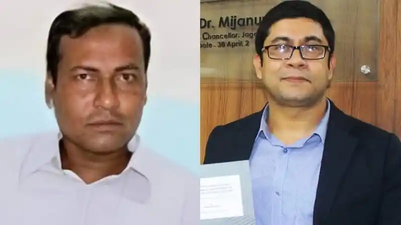 জবি শিক্ষক সমিতির নেতৃস্থানীয় দুই সদস্যের ছবি. Channel i News - চ্যানেল আই নিউজ