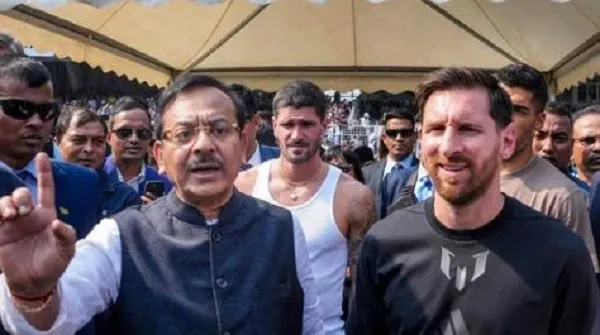ভারত সফরে বিশ্বজয়ী মেসির সাক্ষাৎকারের সময় ছবি. Channel i News - চ্যানেল আই নিউজ