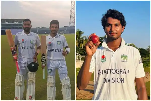 বাংলাদেশ ক্রিকেটাররা মাঠে প্রস্তুত, একজন ক্রিকেটার বল হাতে ধরা. Channel i News - চ্যানেল আই নিউজ