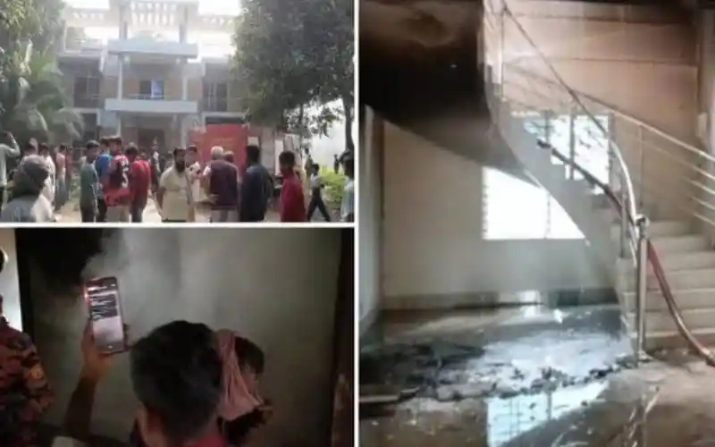 গোপালগঞ্জে আওয়ামীলীগ নেতার বাড়িতে অগ্নিসংযোগের ছবি. Channel i News - চ্যানেল আই নিউজ