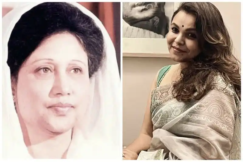 দুই নারীর ছবি, একটি পুরনো কালো-সাদা ও অন্যটি আধুনিক রঙিন ছবি. Channel i News - চ্যানেল আই নিউজ