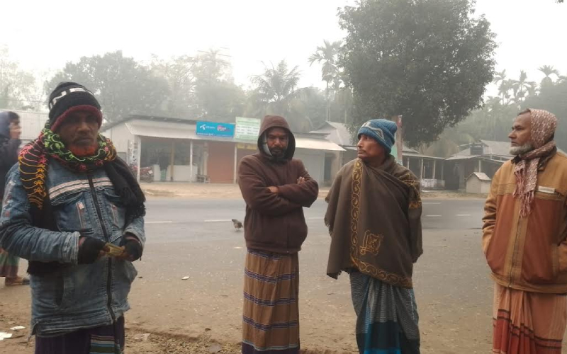 কুড়িগ্রামে শীতে জনজীবনে ভোগান্তি