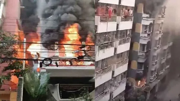 উত্তরায় আগুন: ছাদের গেটে তালা থাকায় ঝরলো ৬ প্রাণ