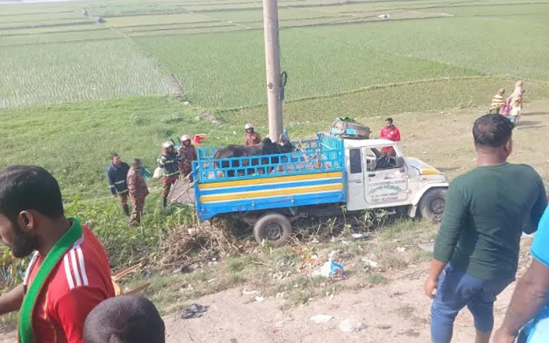মাজারে যাওয়ার পথে পিকআপ উল্টে নিহত ২