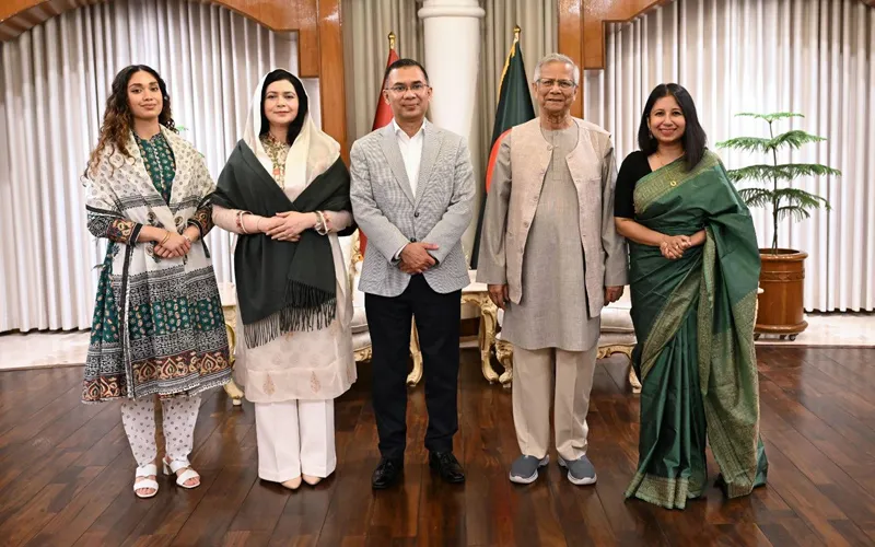 প্রধান উপদেষ্টার সঙ্গে সৌজন্য সাক্ষাৎ করেছেন তারেক রহমান
