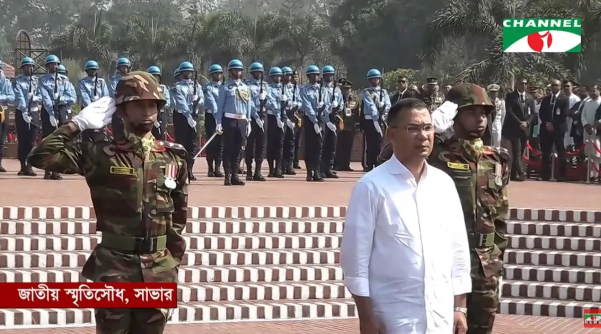 জাতীয় স্মৃতিসৌধে প্রধানমন্ত্রীর শ্রদ্ধা