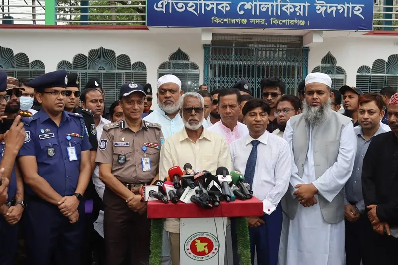 চার স্তর নিরাপত্তায় প্রস্তুত শোলাকিয়া ঈদগাহ ময়দান