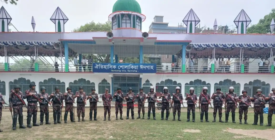 শোলাকিয়ায় ঈদ জামাত: নিরাপত্তায় ৫ প্লাটুন বিজিবি মোতায়েন