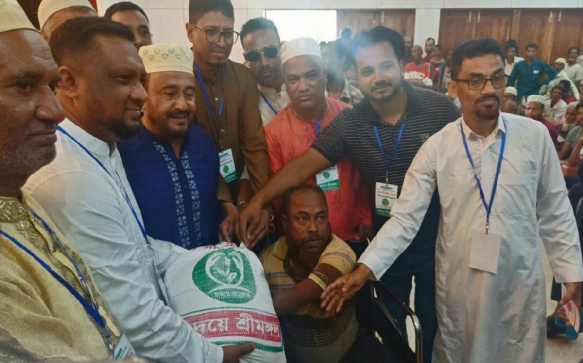 ‘হৃদয়ে শ্রীমঙ্গল’- এর উদ্যোগে ১ হাজার ৫৫০ পরিবারকে খাদ্য সামগ্রী বিতরণ