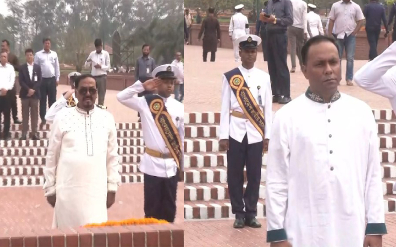 জাতীয় স্মৃতিসৌধে স্পিকার ও ডেপুটি স্পিকারের শ্রদ্ধা নিবেদন