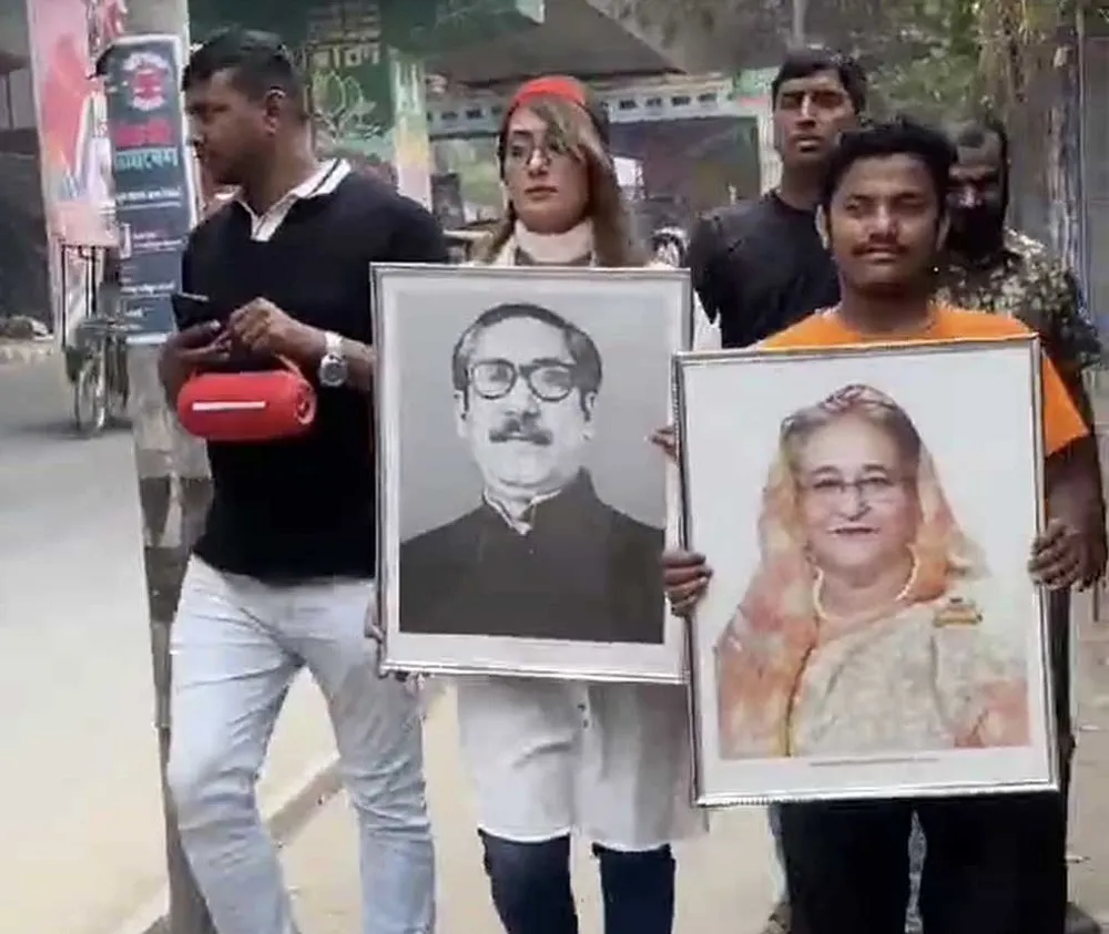 ৭ মার্চের ভাষণ বাজিয়ে মগবাজারে পদযাত্রা, চানখারপুলে আটক ২