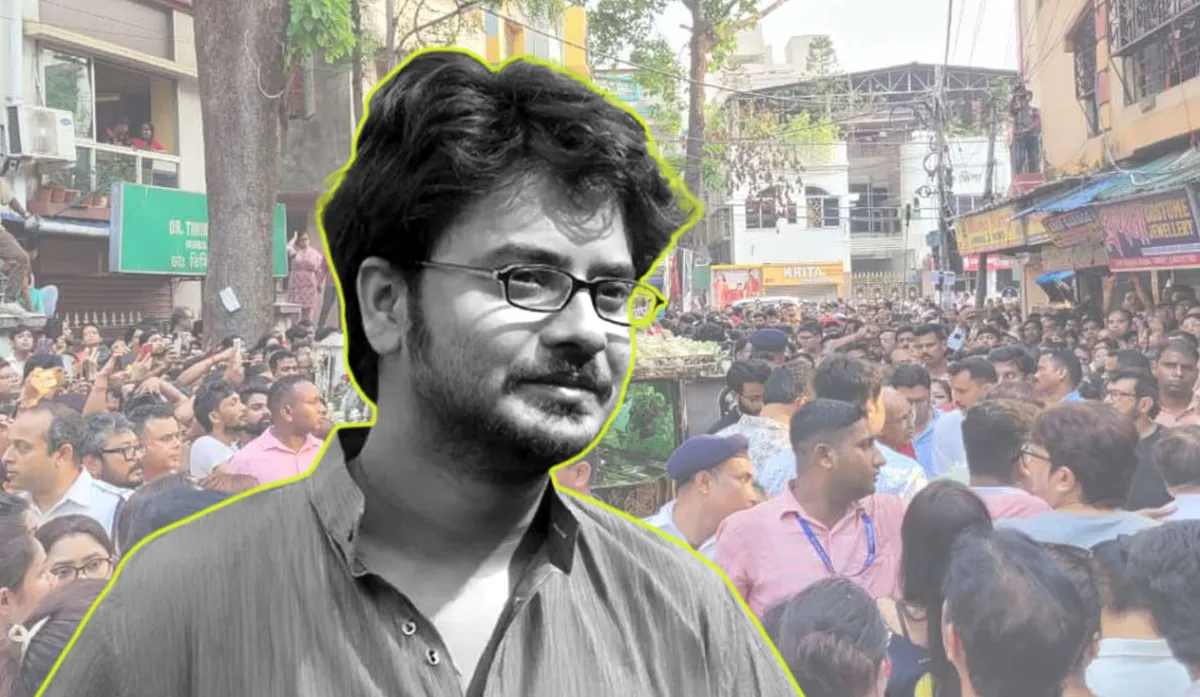 অভিনেতা রাহুলের শেষ বিদায়ে শ্মশানে জনতার ঢল