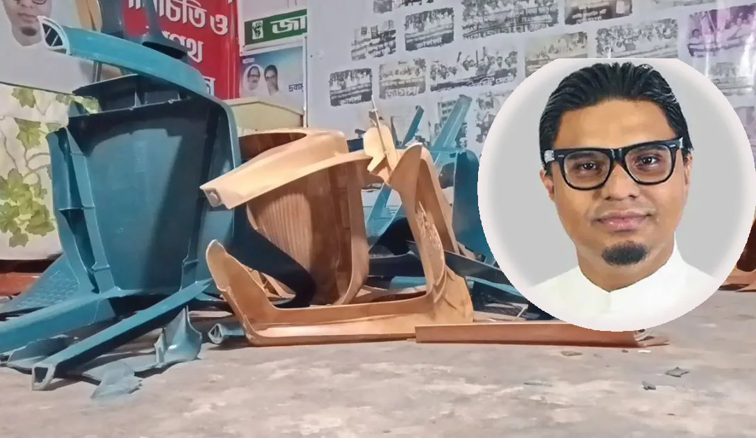 রাশেদ প্রধানকে নিজ জেলায় অবাঞ্ছিত ঘোষণা, অফিসে হামলা-ভাঙচুর