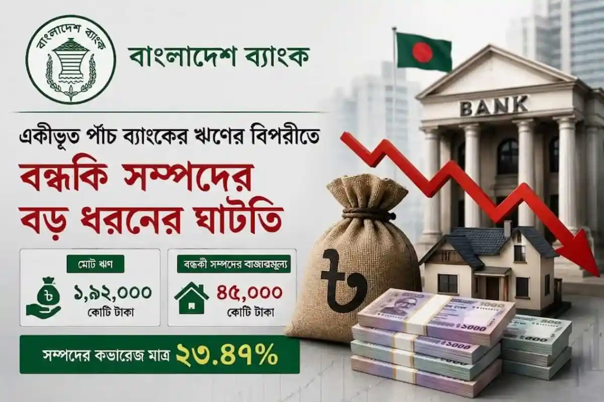 বাংলাদেশ ব্যাংকের লোগোসহ ব্যাংক ও অর্থনৈতিক সংকটের ছবি।. Channel i News - চ্যানেল আই নিউজ