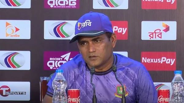 সালাউদ্দিন সংবাদ সম্মেলনে কথা বলছেন, ব্যাটিং নিয়ে আলোচনা. Channel i News - চ্যানেল আই নিউজ