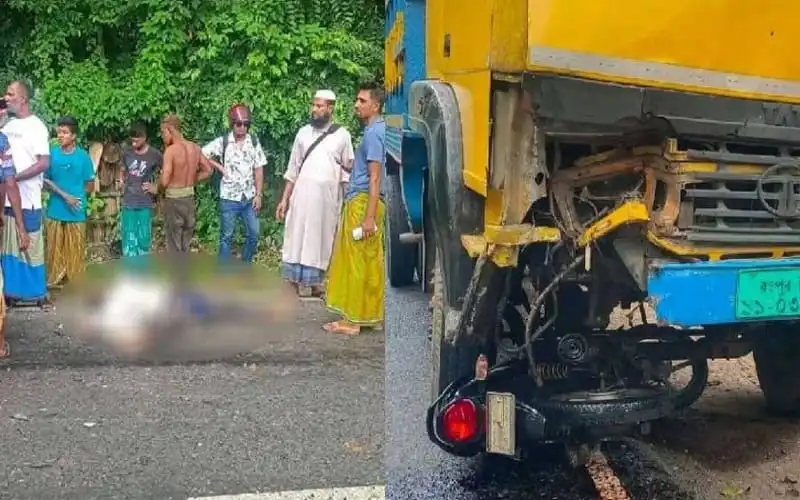 বাগেরহাটে ট্রাক-মোটরসাইকেল মুখোমুখি সংঘর্ষের ঘটনাস্থল. Channel i News - চ্যানেল আই নিউজ