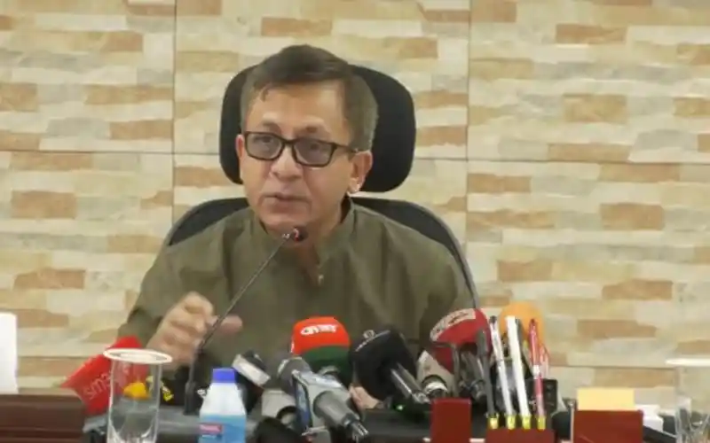 শিল্পমন্ত্রী সংবাদ সম্মেলনে বক্তব্য দিচ্ছেন. Channel i News - চ্যানেল আই নিউজ