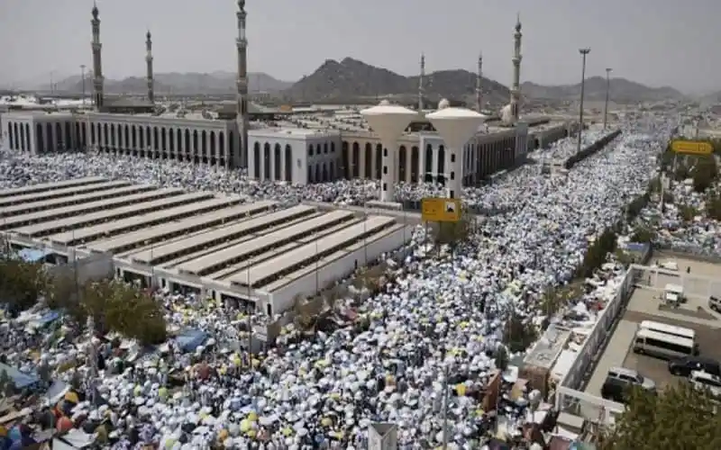 Massive crowd gathered around the holy mosque during Hajj pilgrimage. Channel i News - চ্যানেল আই নিউজ