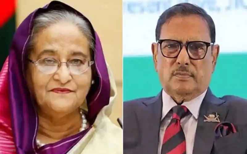 প্রধানমন্ত্রী শেখ হাসিনা ও কাদেরের ছবি, রাজনৈতিক নেতাদের ছবি. Channel i News - চ্যানেল আই নিউজ