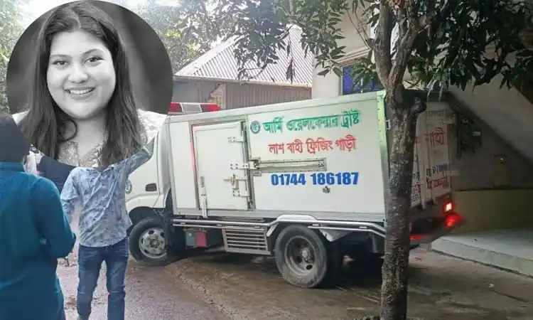 বাংলাদেশের একটি সংবাদ পরিবেশনের দৃশ্য, ট্রাকের মাধ্যমে সংবাদ প্রচার. Channel i News - চ্যানেল আই নিউজ