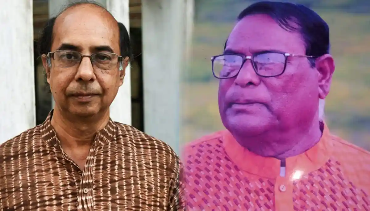 দুই গুণী ব্যক্তি, একজন বাংলাদেশি লেখক ও একজন শিল্পী, ছবি. Channel i News - চ্যানেল আই নিউজ