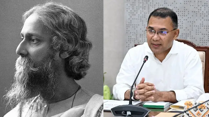 প্রধানমন্ত্রী রবীন্দ্রনাথের ছবি দেখছেন, আলোচনায় ব্যস্ত. Channel i News - চ্যানেল আই নিউজ