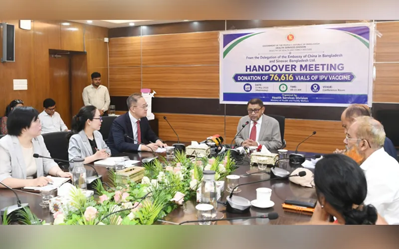 সরকারকে প্রায় ৪ লাখ ডোজ পোলিও টিকা দিয়েছে ‘সিনোভ্যাক ফাউন্ডেশন’