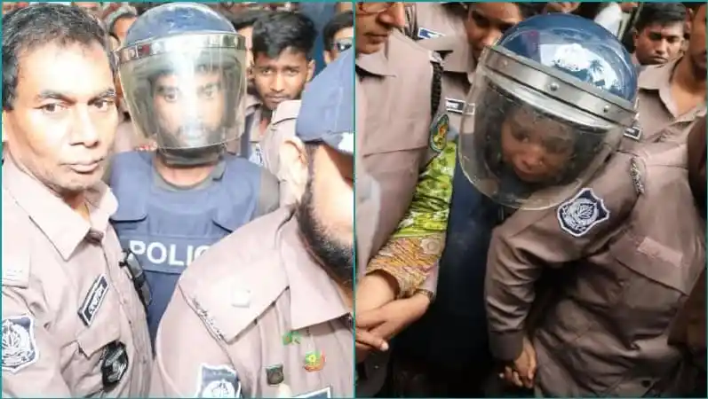 বাংলাদেশের পুলিশ ও জনতা শিশু রামিসা হত্যা মামলার সাক্ষ্য গ্রহণের সময়. Channel i News - চ্যানেল আই নিউজ