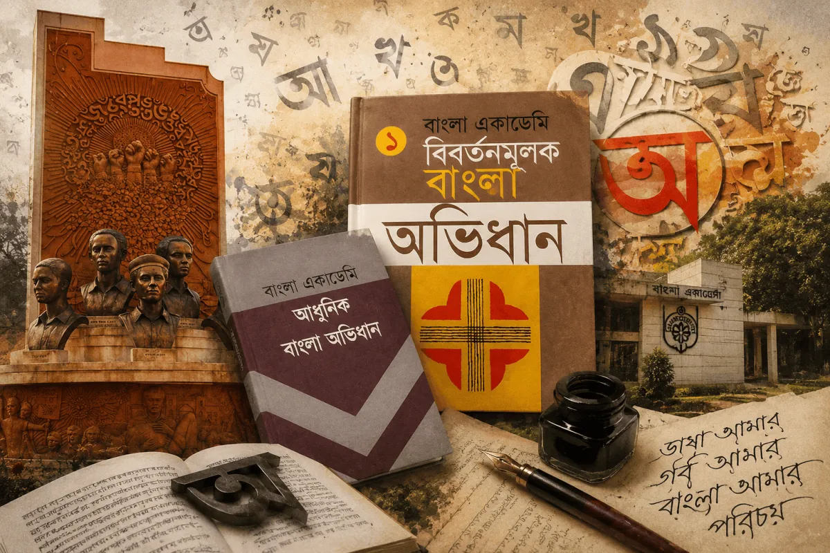 বাংলা ভাষার ইতিহাস ও অপব্যবহার বিষয়ক ছবি, বই, কলম ও স্মারক. Channel i News - চ্যানেল আই নিউজ