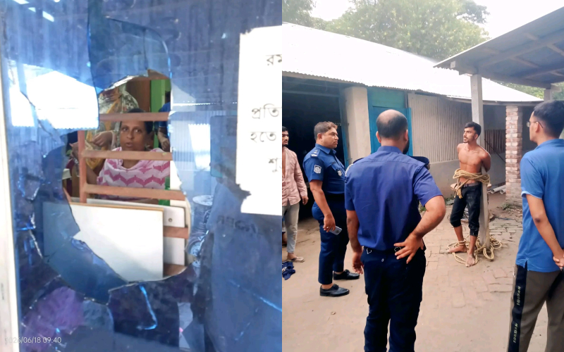 বিদ্যুৎ অফিসে ভাঙচুরের ঘটনায় পুলিশ ও স্থানীয়রা আলোচনা করছে।. Channel i News - চ্যানেল আই নিউজ