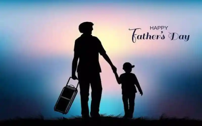 বাবা ও পুত্রের silhouette ছবি, ফাদার্স ডে উদযাপন. Channel i News - চ্যানেল আই নিউজ