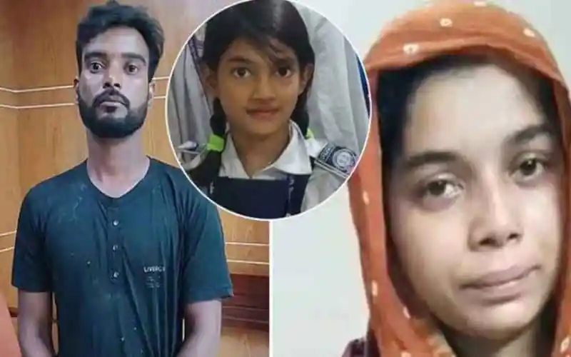 দুই শিশু ও একজন পুরুষের ছবি, শিশুদের স্কুল ইউনিফর্ম পরা. Channel i News - চ্যানেল আই নিউজ