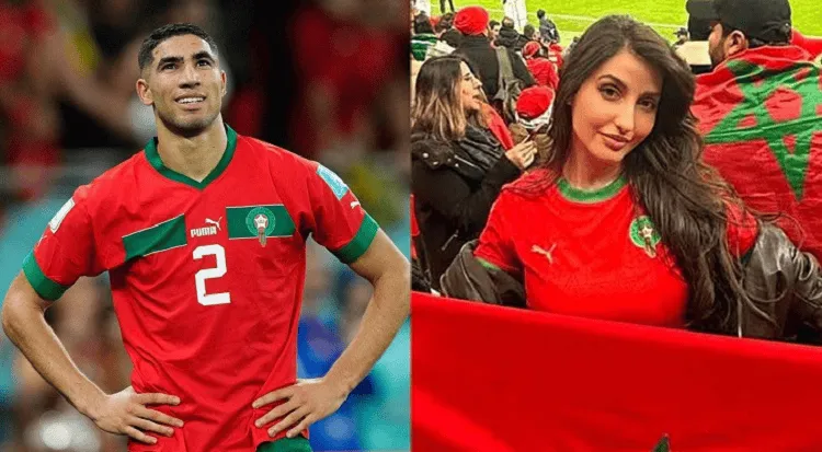 মরক্কোর ফুটবল জার্সি পরা নারী ও পুরুষ খেলোয়াড়ের ছবি. Channel i News - চ্যানেল আই নিউজ
