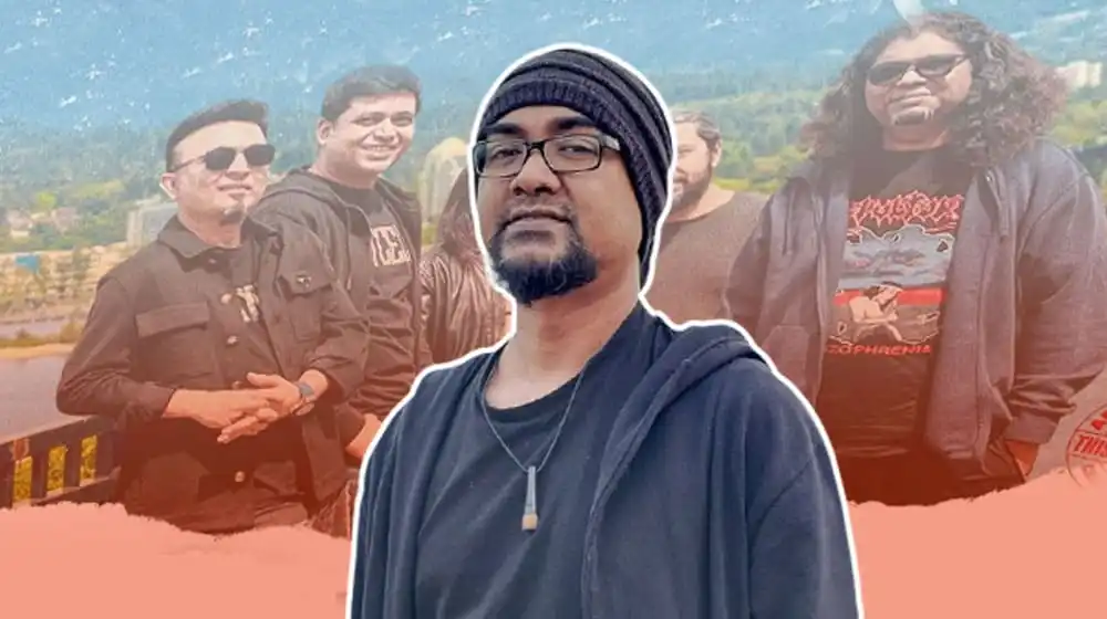 বখতিয়ার ও তার বন্ধুদের সঙ্গে বিরতিতে লিংকন, বাংলাদেশি সংগীতপ্রেমীদের ছবি. Channel i News - চ্যানেল আই নিউজ