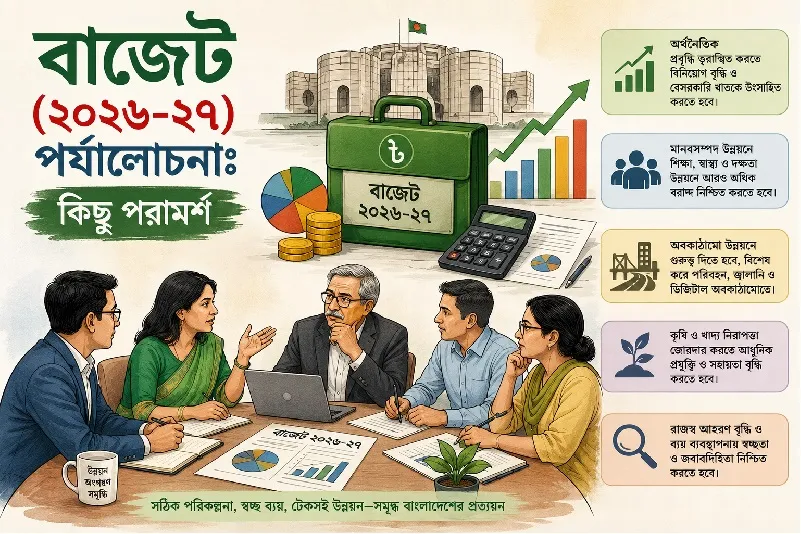 বাজেট (২০২৬-২৭) পর্যালোচনা: কিছু পরামর্শ