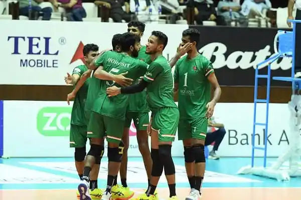বাংলাদেশ ভলিবল দল কভা কাপের ফাইনালে উদযাপন করছে. Channel i News - চ্যানেল আই নিউজ