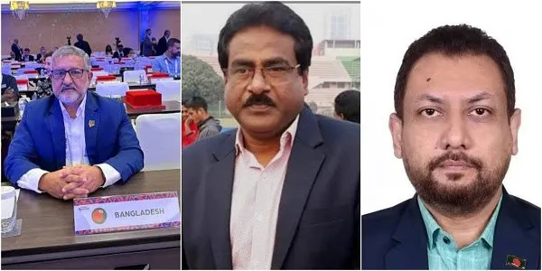 তিনজন পুরুষের ছবি, হকির নতুন নির্বাচক কমিটির দায়িত্বপ্রাপ্তরা. Channel i News - চ্যানেল আই নিউজ