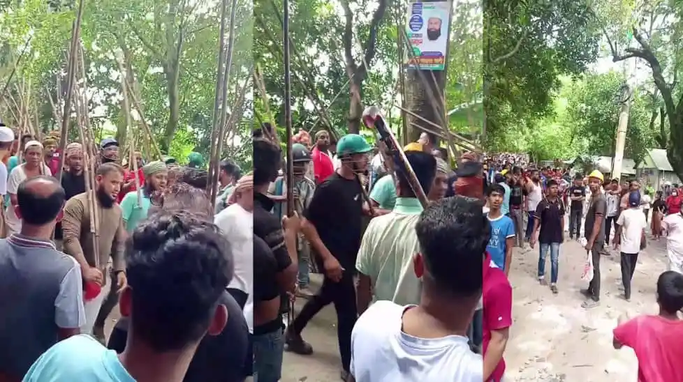 ভৈরবে দুই গ্রামবাসীর মধ্যে সংঘর্ষের দৃশ্য. Channel i News - চ্যানেল আই নিউজ