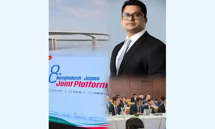 বাংলাদেশ-জাপান যৌথ প্ল্যাটফর্মের অনুষ্ঠানে একজন বক্তা উপস্থিত. Channel i News - চ্যানেল আই নিউজ