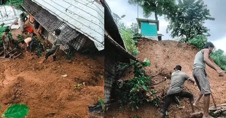 কক্সবাজারে পাহাড়ধসে ক্ষতিগ্রস্ত বাড়ি ও উদ্ধার কাজ. Channel i News - চ্যানেল আই নিউজ