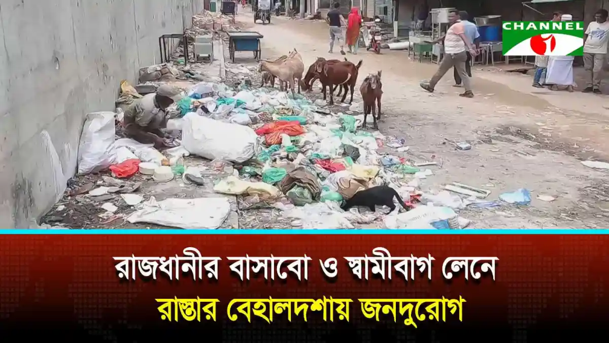 বাসাবো ও স্বামীবাগে রাস্তার বেহালদশা, আবর্জনা ও জনদুর্ভোগ. Channel i News - চ্যানেল আই নিউজ
