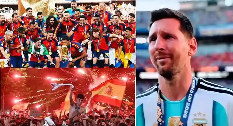 আন্তর্জাতিক ফুটবল জয় উদযাপন, মেসির কান্না ও চ্যাম্পিয়নশিপ ট্রফি. Channel i News - চ্যানেল আই নিউজ