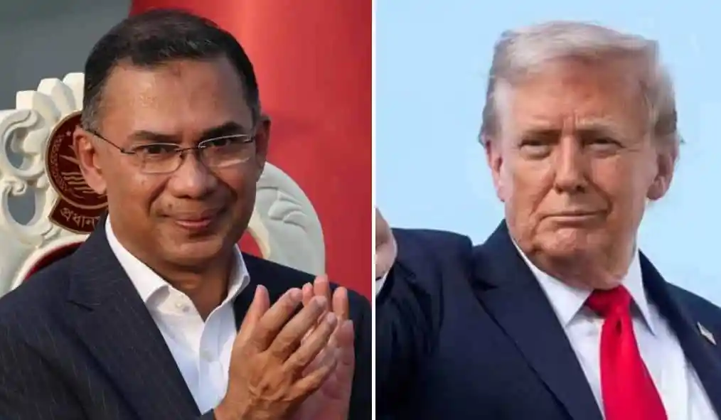 বাংলাদেশের প্রধানমন্ত্রীর ছবি ও মার্কিন প্রেসিডেন্ট ডোনাল্ড ট্রাম্পের ছবি. Channel i News - চ্যানেল আই নিউজ