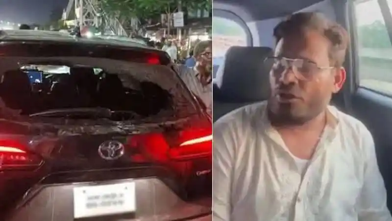 সিরাজগঞ্জে এমপির গাড়িবহরে হামলার ছবি, ভাঙচুরের চিহ্ন দেখা যাচ্ছে. Channel i News - চ্যানেল আই নিউজ